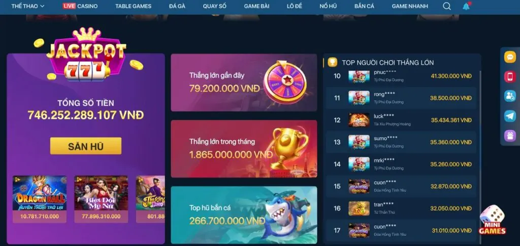 Trò chơi slot game đa dạng tại Com88